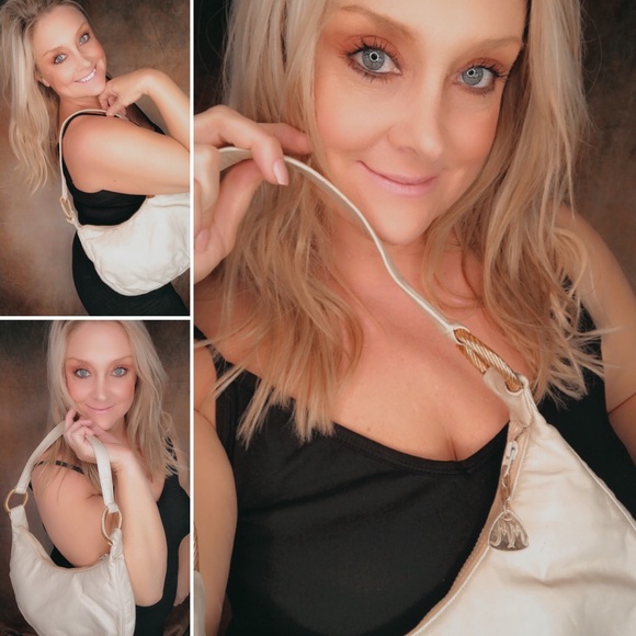 Vintage Tan & Gold Handbag - Picture 4 of 14